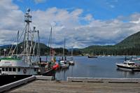 Pender Harbor is a beautiful spot.  It's a short walk to a grocery store and a coffee house....but not much else.
